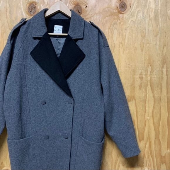 LAP LA Oversized Military Double Breasted Coat Women Size Small or Medium Jacket - Picture 6 of 14